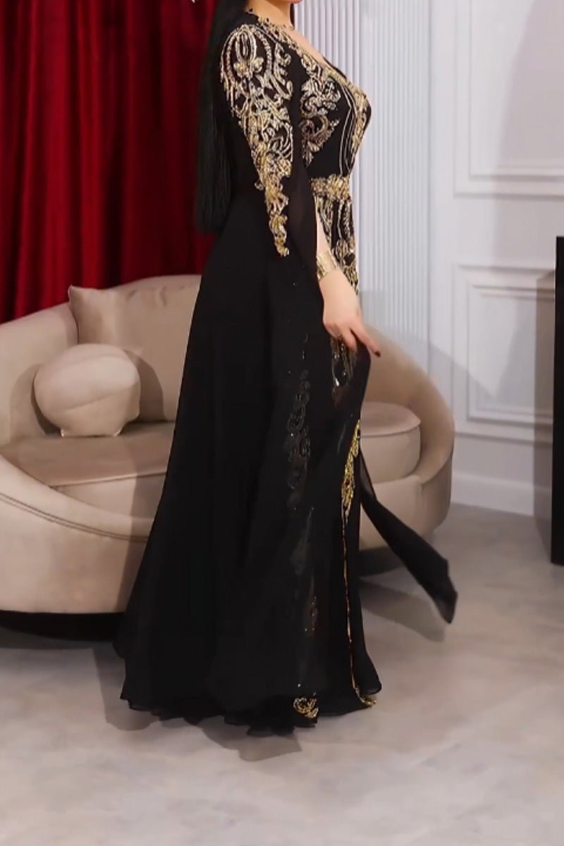 فستان سهرة لمى - شيفون تركي