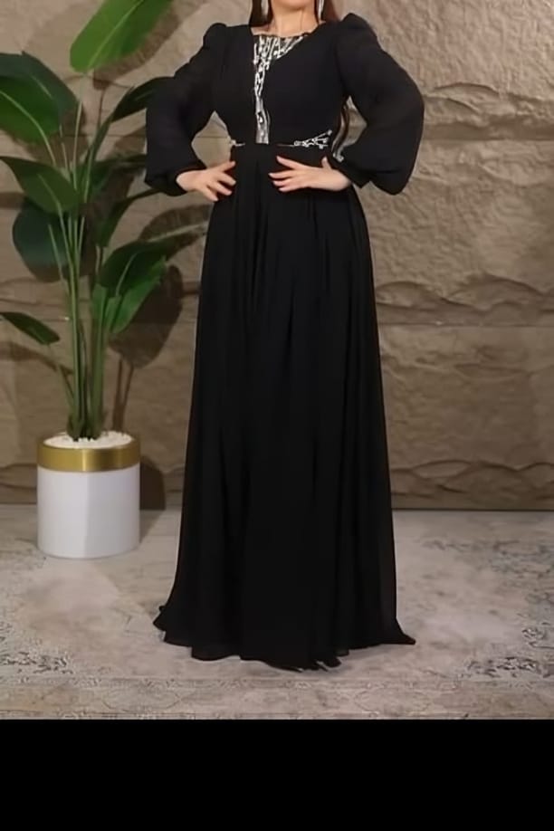 فستان سوارية لمي - شيفون تركي
