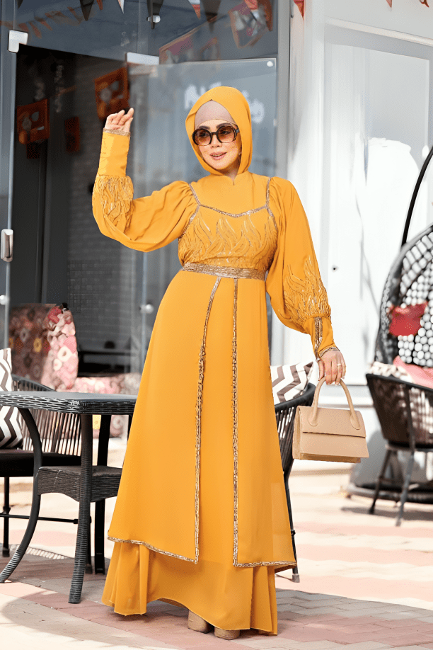 فستان يسرا - شيفون