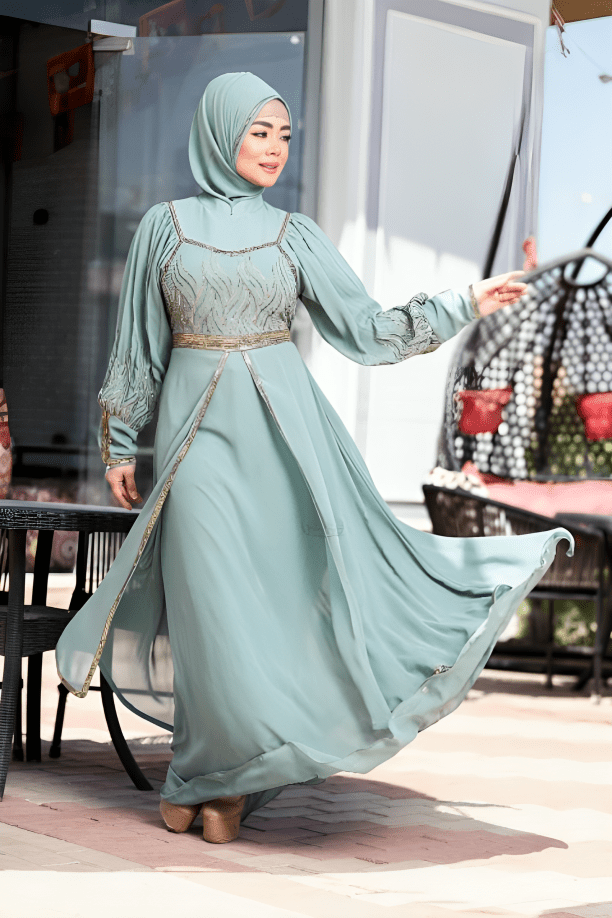 فستان يسرا - شيفون