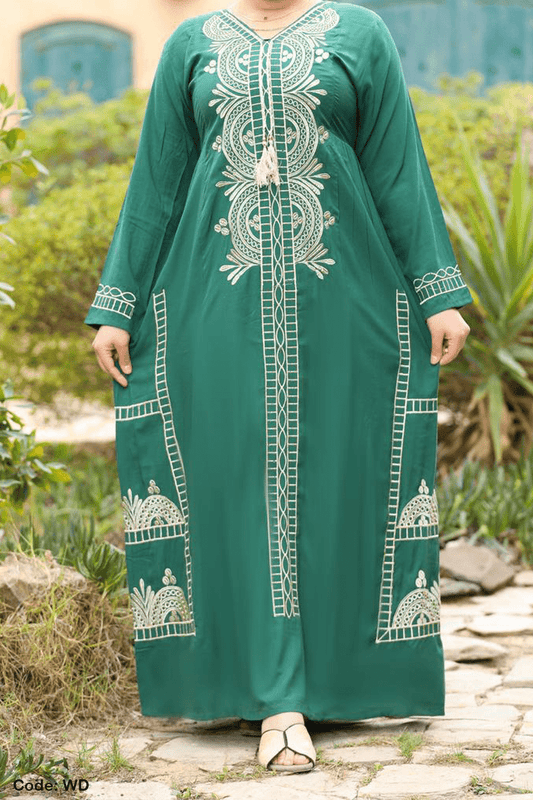 جلابية اجناب سرمه - قطن