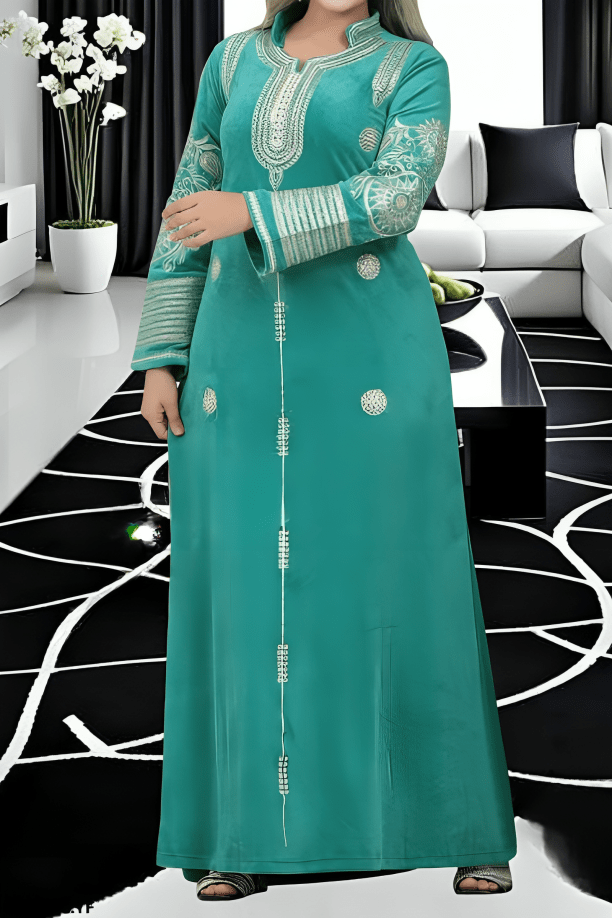 جلابية بسملة - قطيفة مخمل ناعم شتاء 2025
