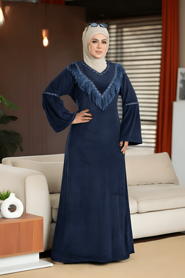 جلابية كارما - قطيفة مخمل ناعم شتاء 2025