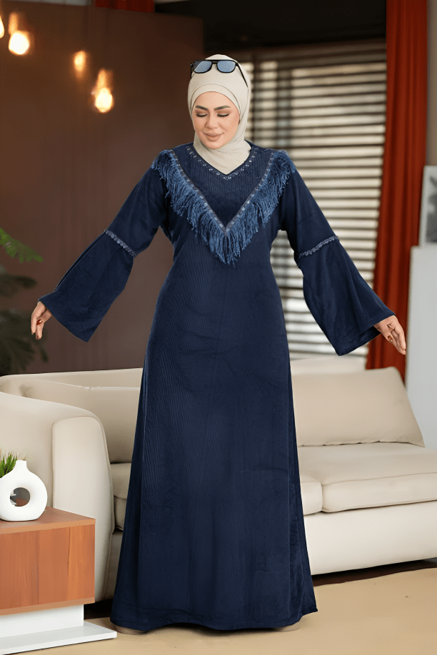 جلابية كارما - قطيفة مخمل ناعم شتاء 2025