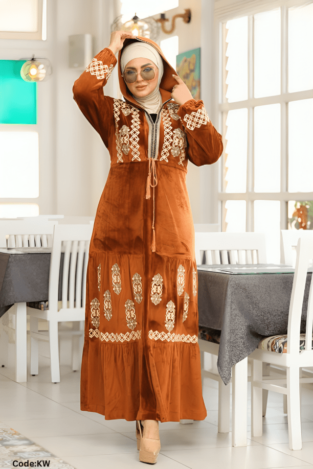 جلابية كارما - قطيفة مخمل ناعم شتاء 2025