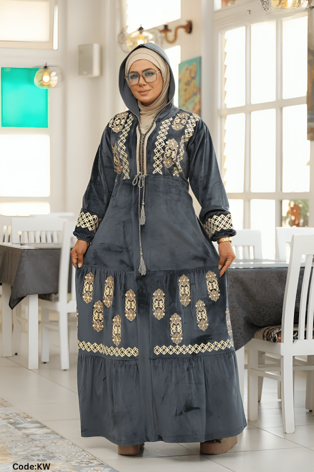 جلابية كارما - قطيفة مخمل ناعم شتاء 2025