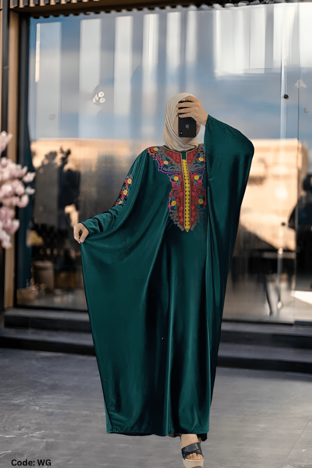 جلابية نادين - قطيفة مخمل ناعم شتاء 2025