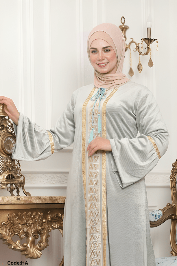 جلابية نانسي - قطيفة مخمل ناعم شتاء 2025