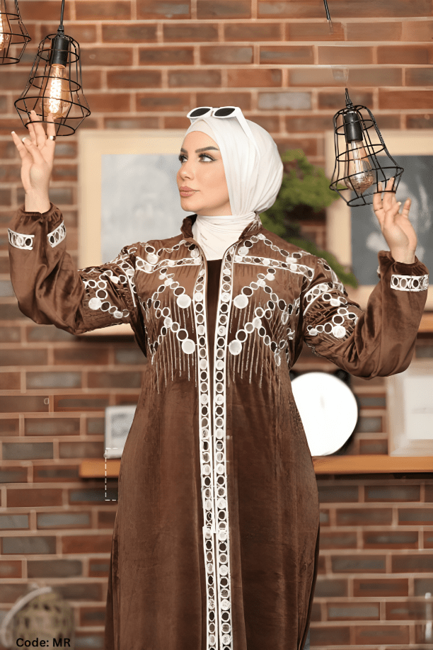 جلابية ناريمان - قطيفة مخمل ناعم شتاء 2025