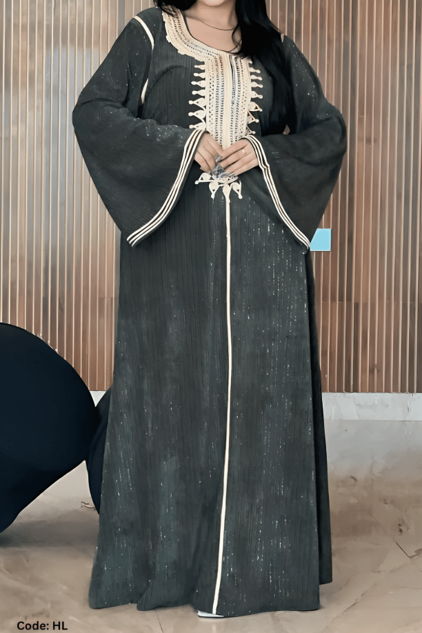 جلابية نازلي - قطيفة مخمل ناعم شتاء 2025
