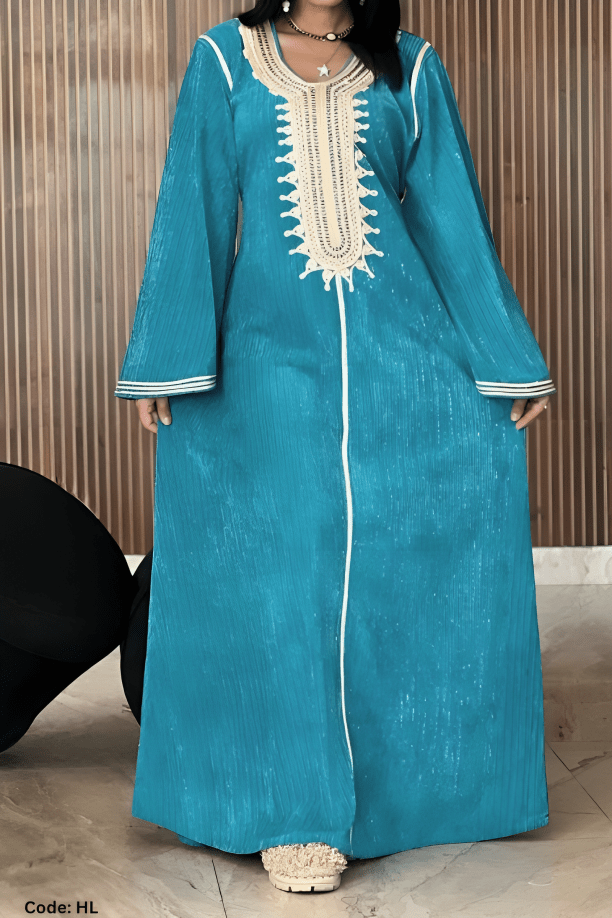 جلابية نازلي - قطيفة مخمل ناعم شتاء 2025