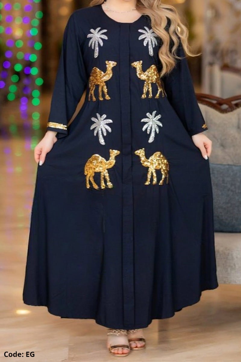 جلابية نخلة وجمل - قطن