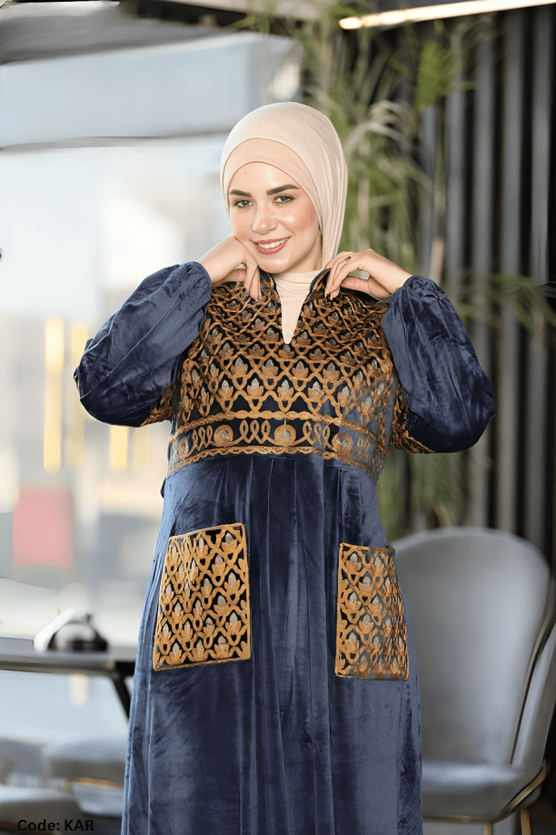 جلابية سعديه - قطيفة مخمل ناعم شتاء 2025