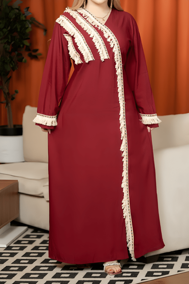 جلابية شراشيب - قطن