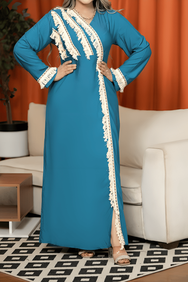 جلابية شراشيب - قطن