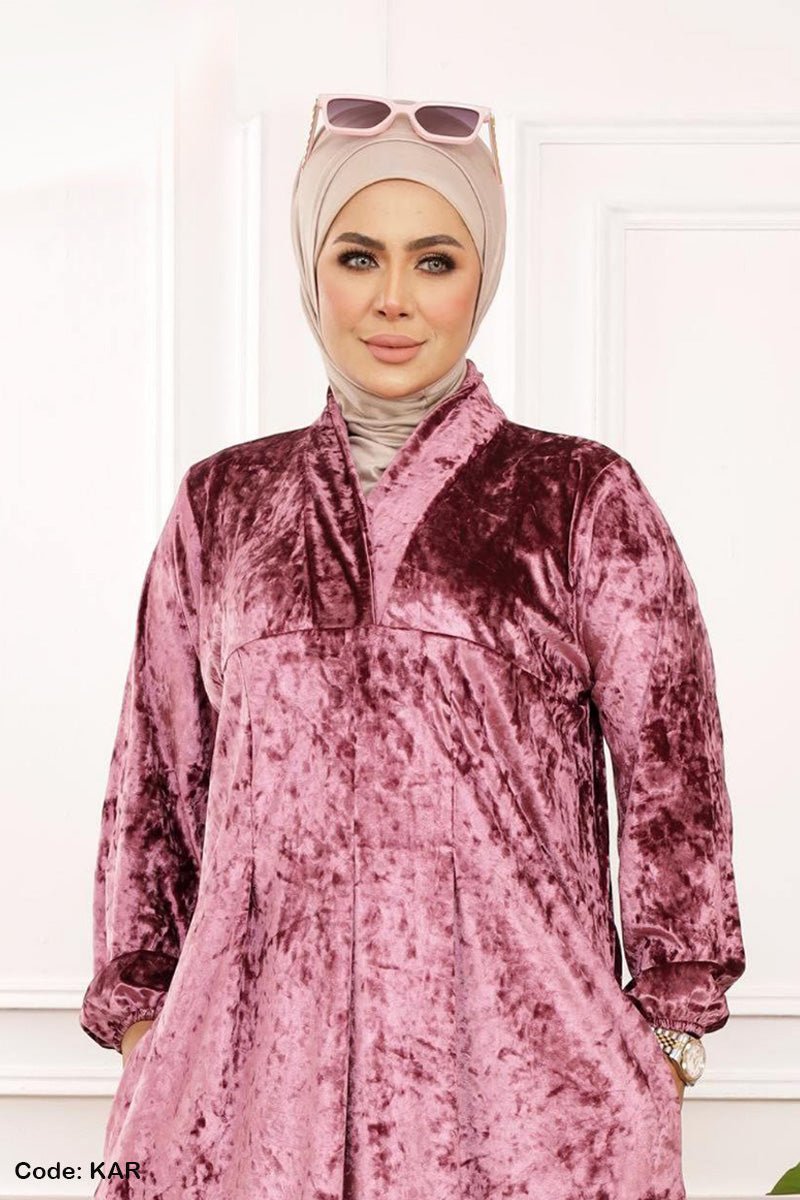 جلابية سندس - قطيفة مخمل ناعم شتاء 2025