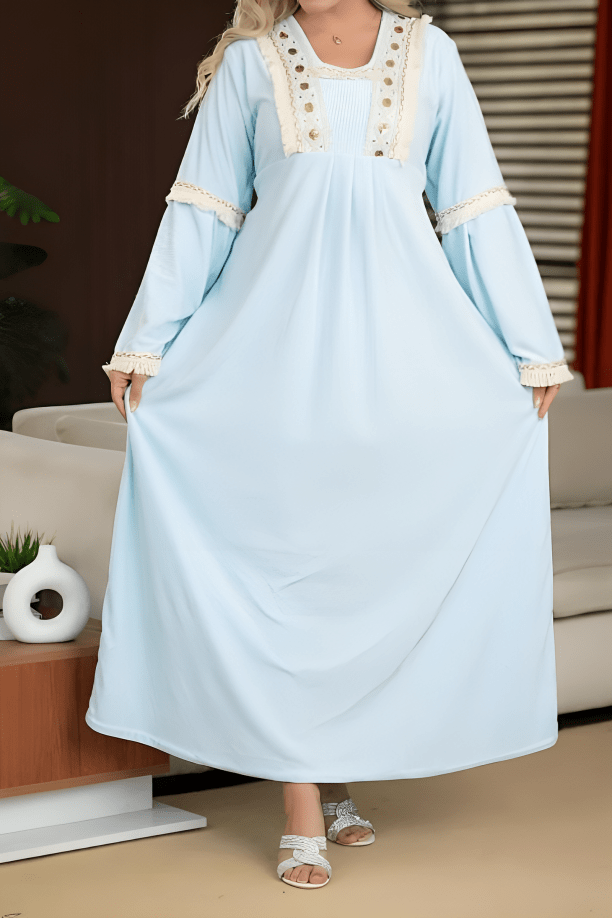 جلابية سيليا - قطيفة مخمل ناعم شتاء 2025