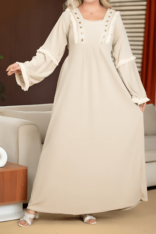 جلابية سيليا - قطيفة مخمل ناعم شتاء 2025