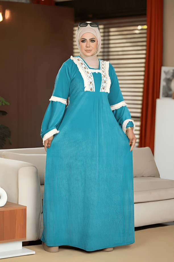 جلابية سيليا - قطيفة مخمل ناعم شتاء 2025