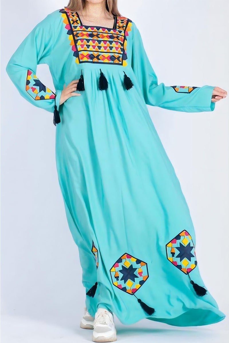 جلابية تالا -  أزرق سماوي (7574120988886)