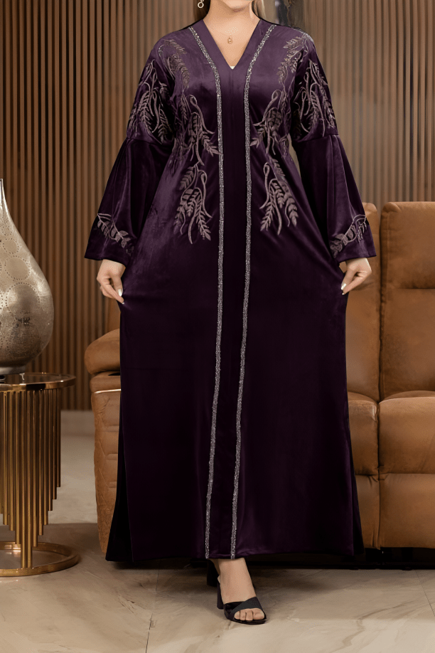 جلابية يمني - قطيفة مخمل شتاء 2025