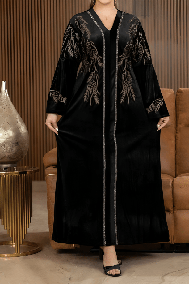 جلابية يمني - قطيفة مخمل شتاء 2025