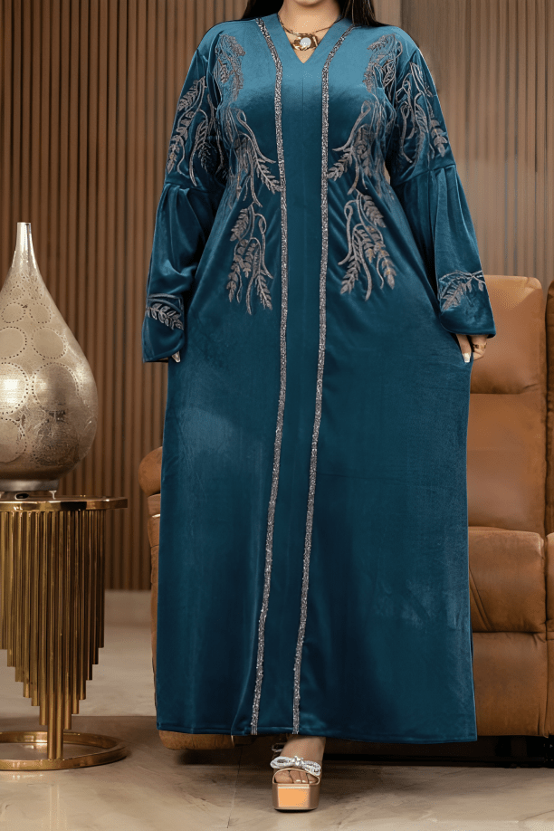 جلابية يمني - قطيفة مخمل شتاء 2025