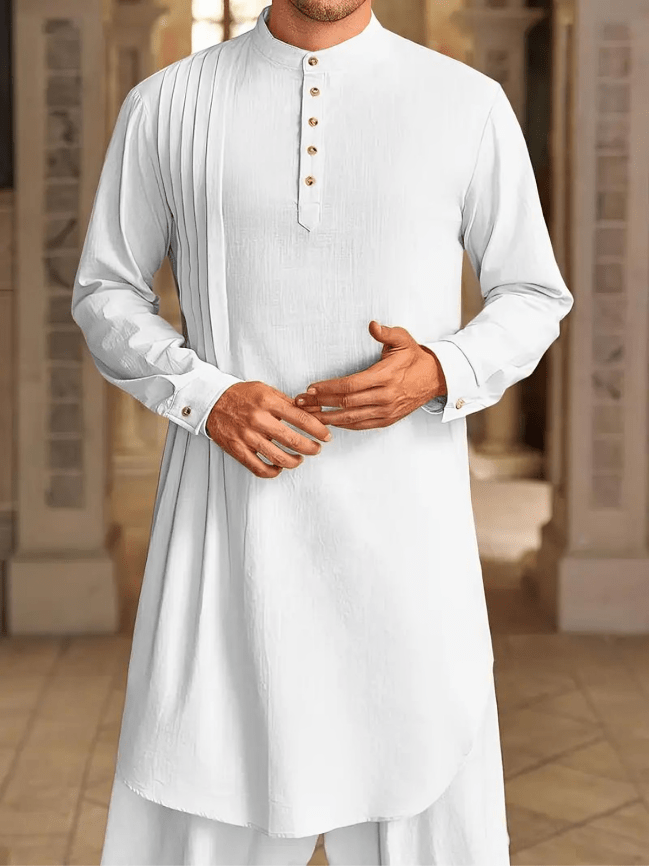 قفطان رجالي إسلامي طويل - قطن