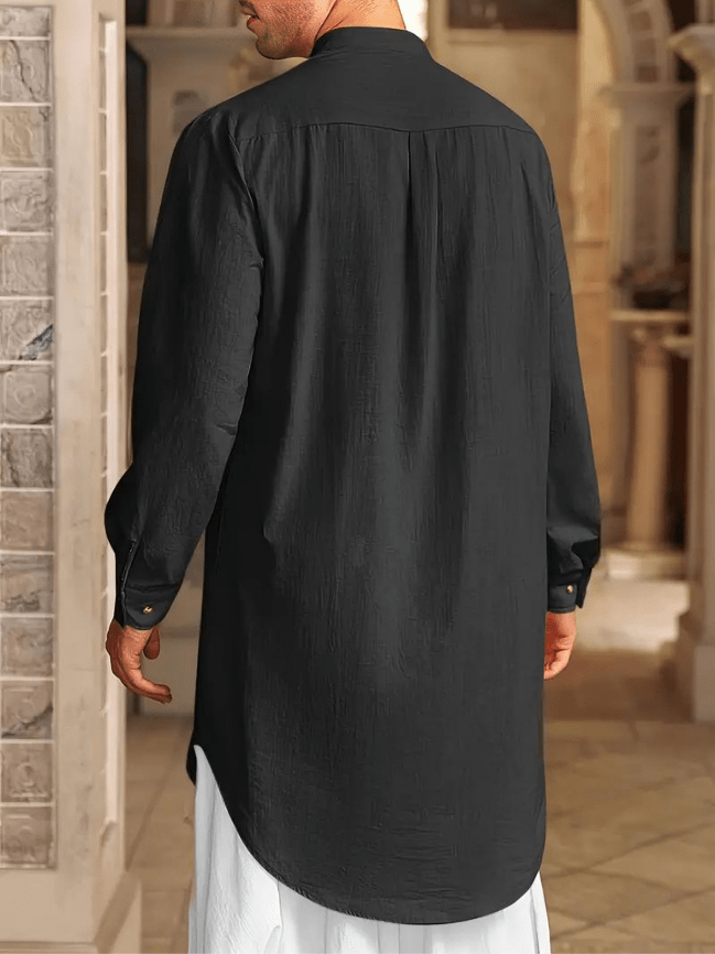 قفطان رجالي إسلامي طويل - قطن