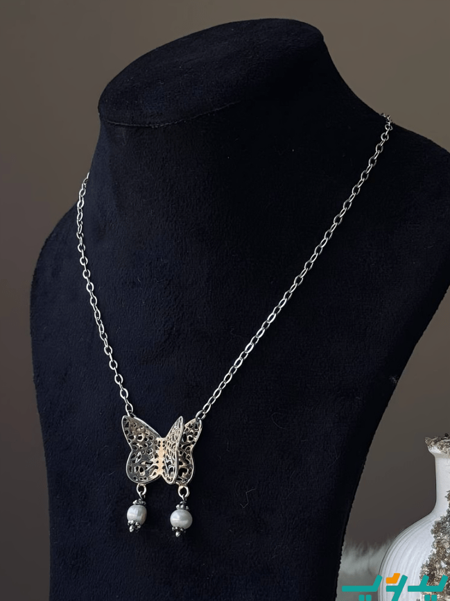 سلسلة فراشة - فضة
