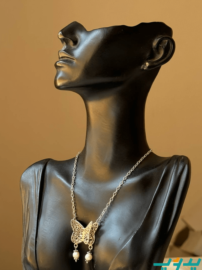 سلسلة فراشة - فضة