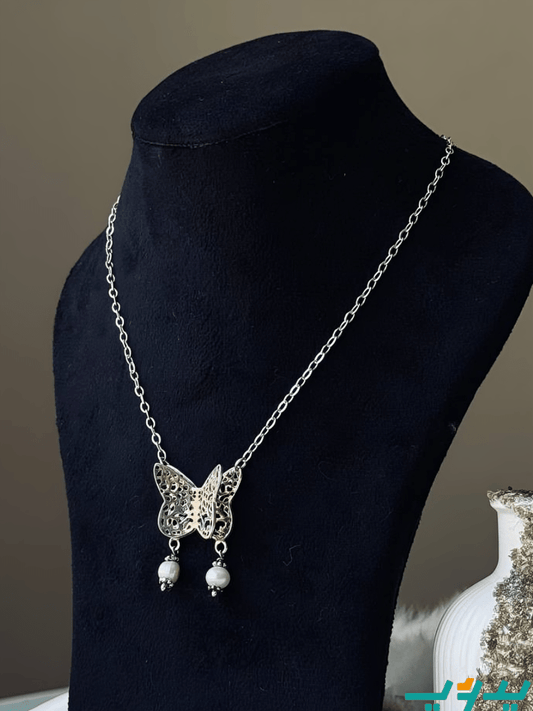 سلسلة فراشة - فضة