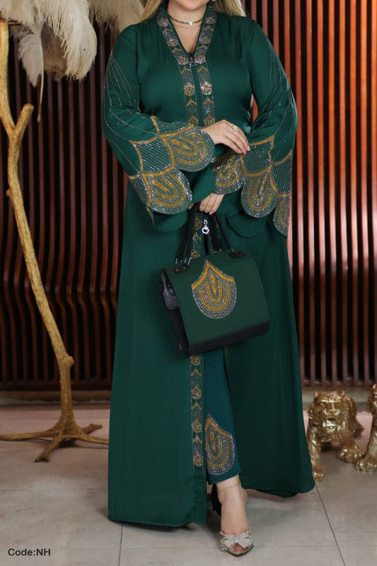 طقم عباية رؤية - حرير
