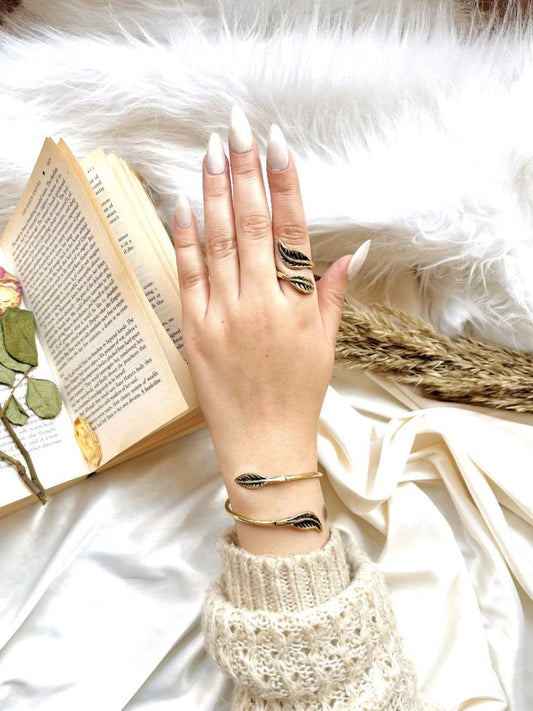 طقم  أوراق بسيطة - نحاس