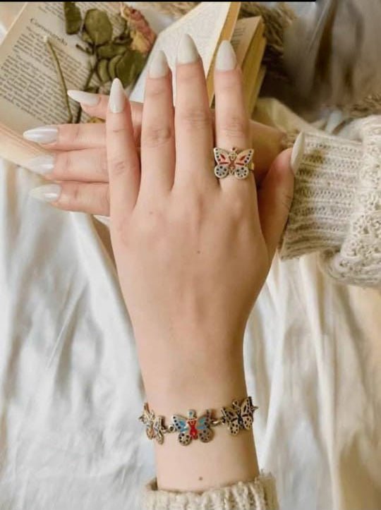 طقم فراشة - نحاس