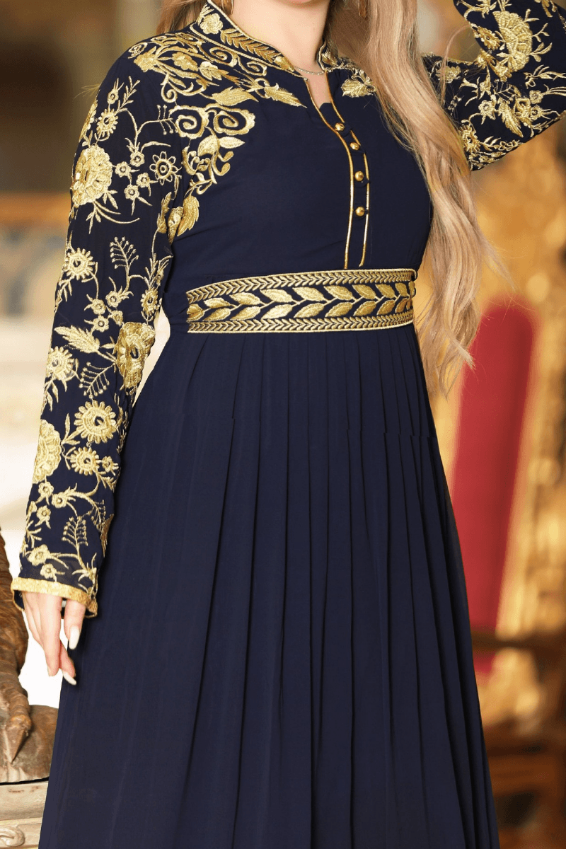 قفطان ليال بتصميم ملكي - شيفون