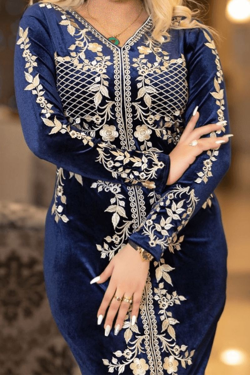 جلابية استقبال زاهرة - قطيفة فرنساوي