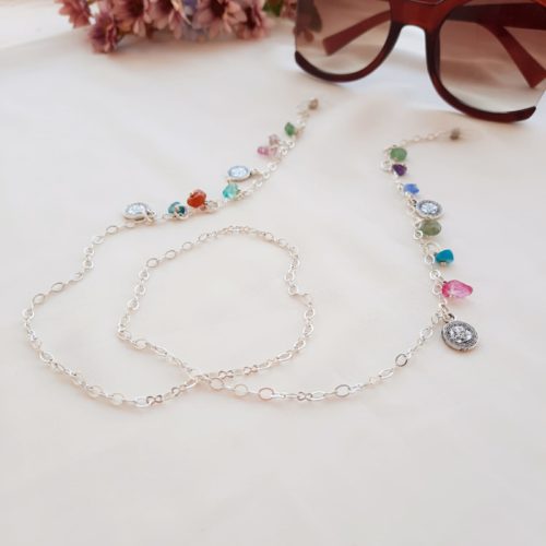 سلسلة نظارات راقية – عقيق ملون (7562939039958)