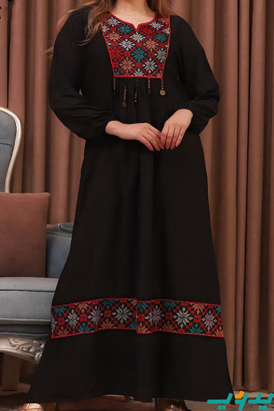 جلابية هوليا - باللون الأسود (7704016945366)