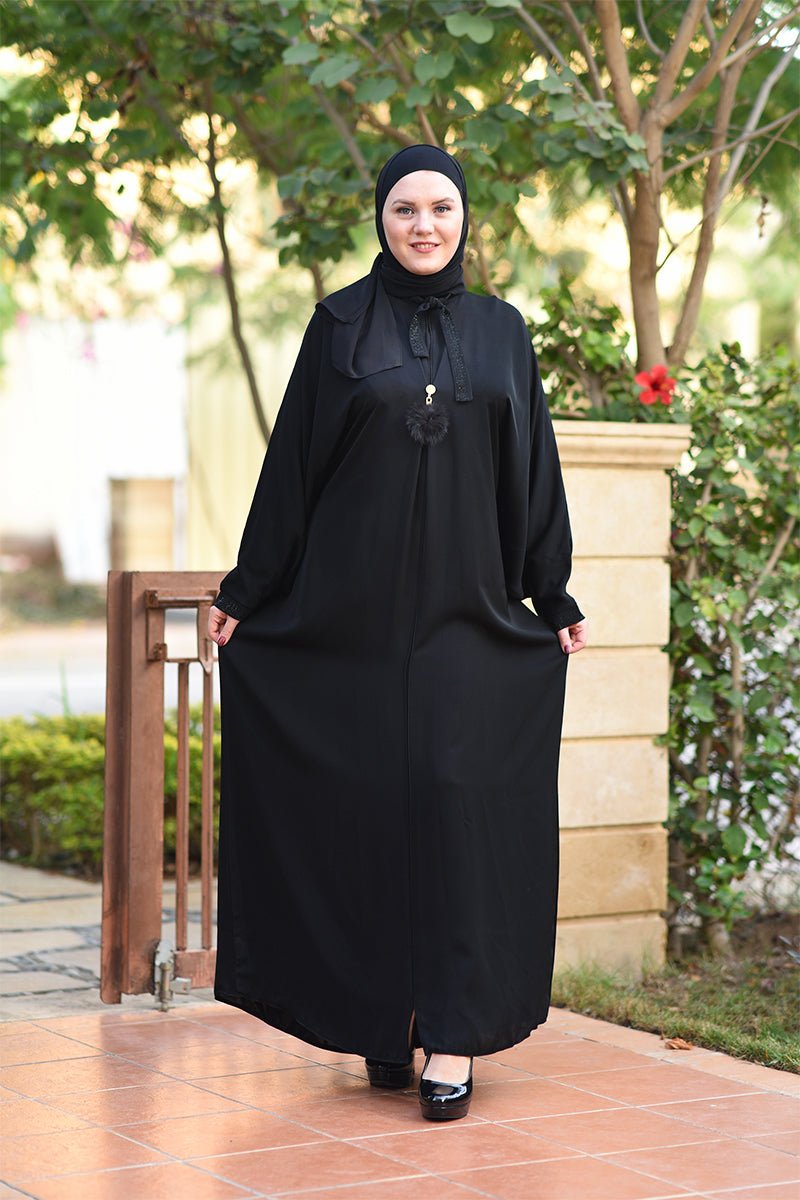 عباية عائشة - كريب عالي الجودة