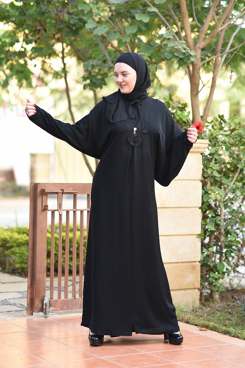 عباية عائشة - كريب عالي الجودة