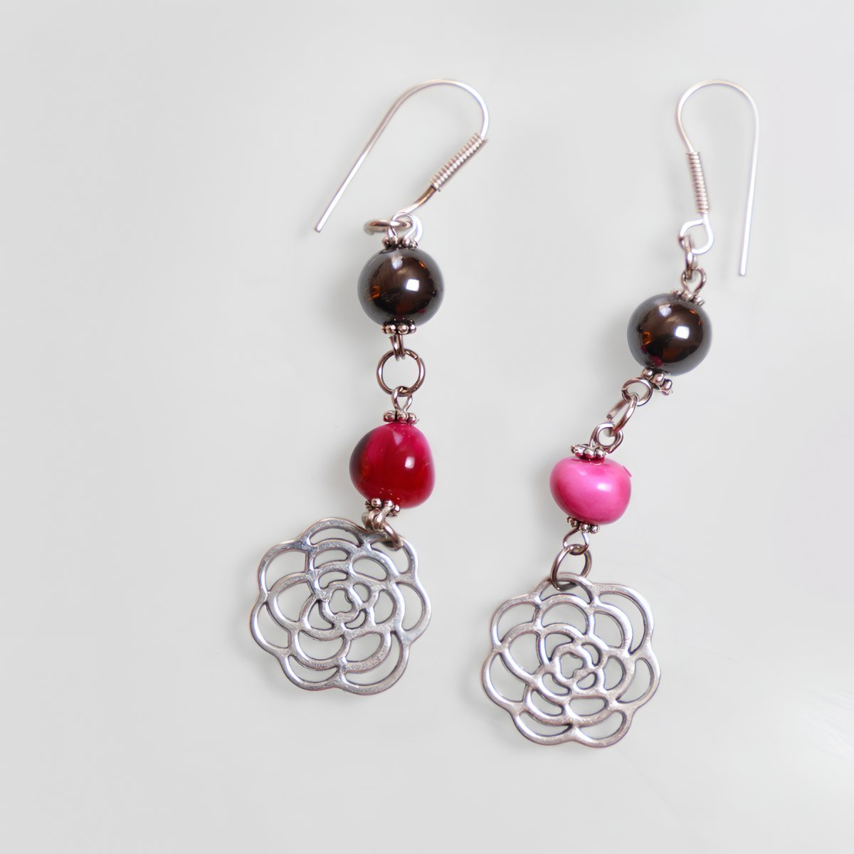 طقم روزي بألوان زاهية - حجر العقيق