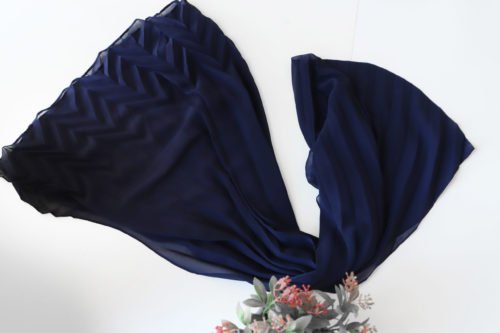 طرحة بيلسيه كريستال بتكسيرات مثلثية – كحلي (7563109531862)