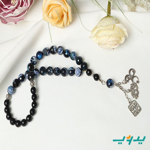مِسبحة اليسر الفخمة – عقيق سُليماني أزرق (7550658347222)