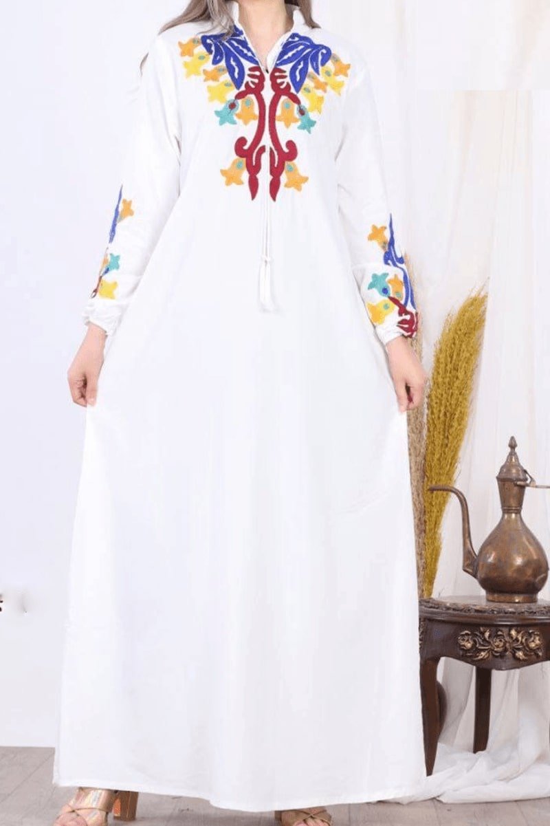 جلابية نوران - أبيض