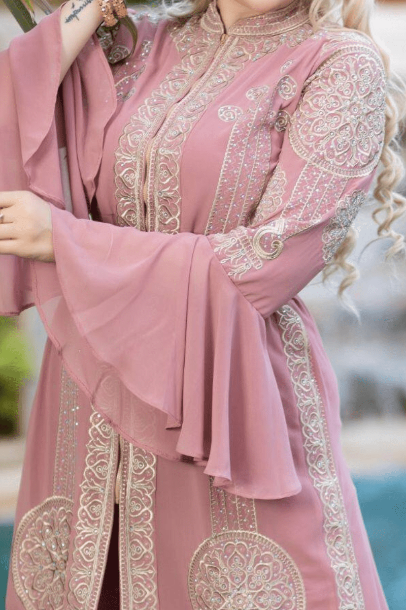 قفطان سعادة بتصميم ملكي - شيفون
