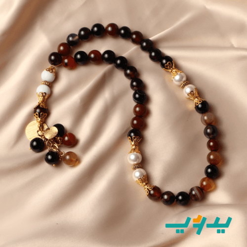 مسبحة الكوك و اللؤلؤ – عقيق (7550607425750)