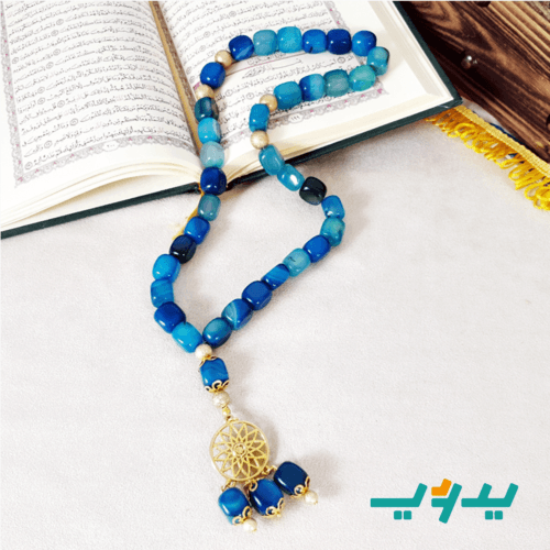 مسبحة سدرة – عقيق أزرق (7550586912982)