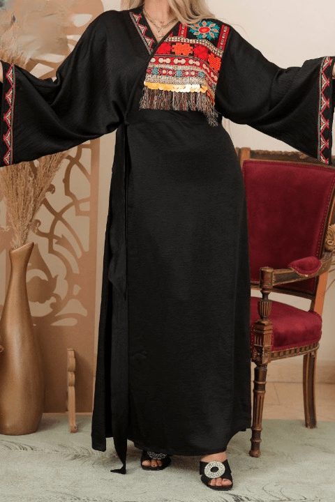 عباية اميره بتصميم عربي مميز - قطن