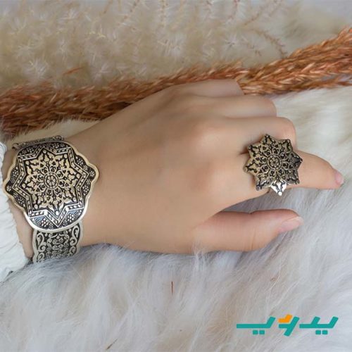 طقم النجمة الإسلامي – مطلي بماء الفضه (7549803331798)